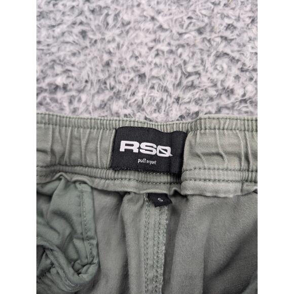 RSQ Pants Mens Small Green Pull On Jogger Tapered Leg Casual Skate Surf Normcore - Picture 4 of 10